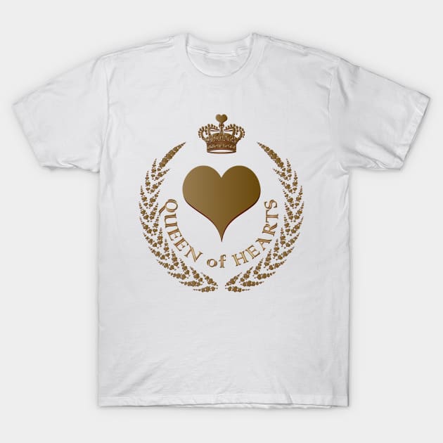 Queen of Hearts T-Shirt by thematics